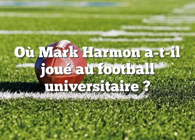 Où Mark Harmon a-t-il joué au football universitaire ?